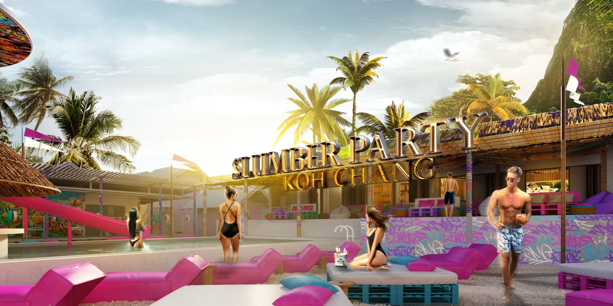 Collective Hospitality is excited to announce their newest hostel opening, Slumber  Party Koh Chang, Thailand