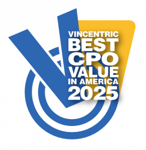 2025 Vincentric Best CPO Value in America Award Logo