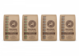 4 25 lb bags of Maskal Teff organic teff flour and grain