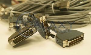 Black overmolded cable assemblies