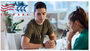 TRICARE military patient checks in to rehab