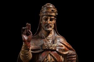 Sculpture of Pope Julius II, may actually be by Michelangelo (photo: Robert Schittko, https://michelangelo-lost-masterpiece.com)